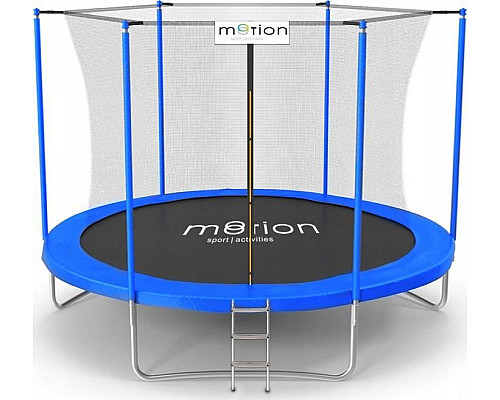 Батут Jumi Motion Sport Line OM-710221 з внутрішньою сіткою 8 футів 244 см чорно-синій