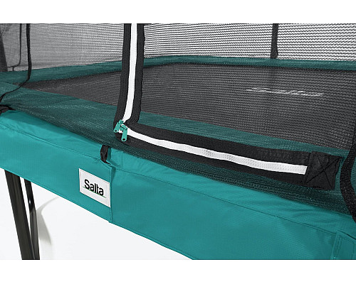Батут Salta Comfort Edition з зовнішньою сіткою 305 x 214 см зелений
