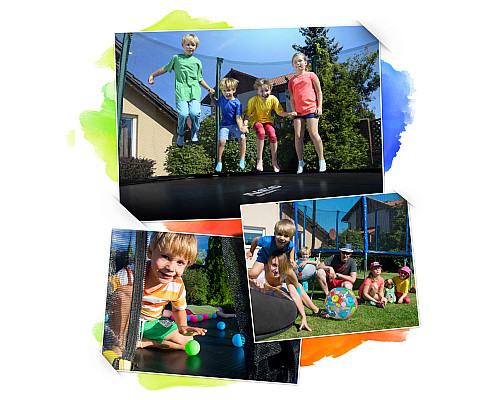 Батут Neo-Sport з зовнішньою сіткою 4,5 футів 140 см зелений