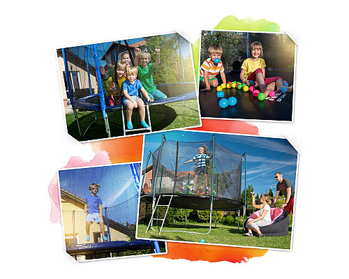 Батут Neo-Sport з зовнішньою сіткою 4,5 футів 140 см зелений