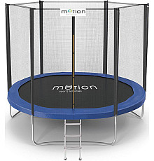 Батут Jumi Motion Sport Line OM-710184 з зовнішньою сіткою 8,5 футів 252 см синій