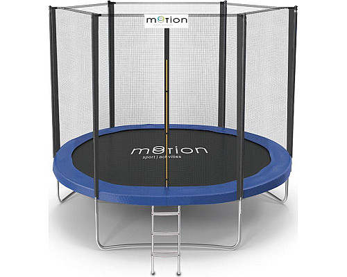 Батут Jumi Motion Sport Line OM-710184 з зовнішньою сіткою 8,5 футів 252 см синій