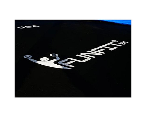 Батут Funfit UT-00000085 з зовнішньою сіткою 8 футів 252 см синій