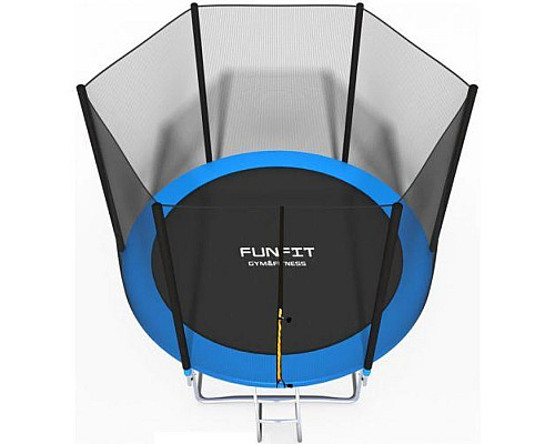 Батут Funfit UT-00000085 з зовнішньою сіткою 8 футів 252 см синій