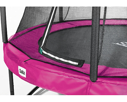 Батут Salta Comfort Edition з зовнішньою сіткою 10 футів 305 см рожевий
