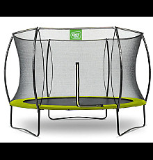 Батут з захисною сіткою EXIT Silhouette 305 см, зелений