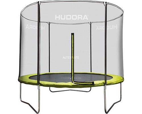 Батут Hudora Fabulous з зовнішньою сіткою 10 футів 300 см жовтий