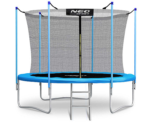 Батут Neo-Sport NS-08W181 з внутрішньою сіткою 8,5 футів 252 см блакитний