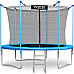 Батут Neo-Sport NS-08W181 з внутрішньою сіткою 8,5 футів 252 см блакитний