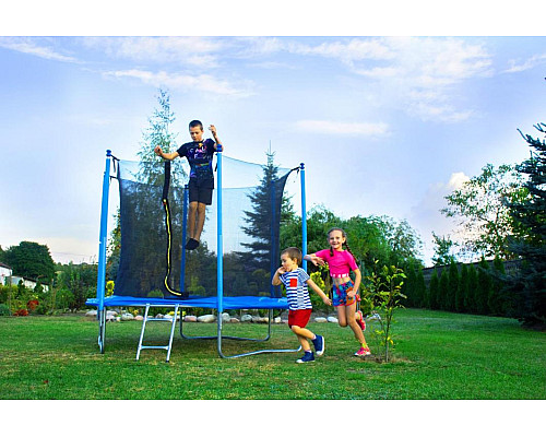 Батут SunActive TR 8FT-2 з внутрішньою сіткою 8 футів 252 см блакитний