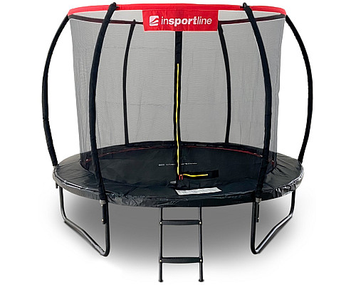 Батут inSPORTline Flea PRO з внутрішньою сіткою 366 см чорний Батут inSPORTline Flea PRO з внутрішньою сіткою 366 см чорний