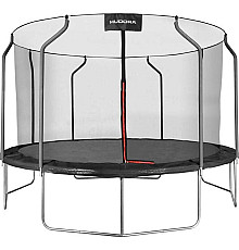 Батут Hudora First з внутрішньою сіткою 13 футів 400 см чорний