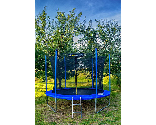 Батут SunActive TR 12FT-2 з внутрішньою сіткою 12 футів 374 см блакитний