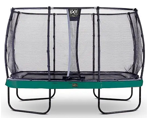 Батут EXIT Elegant Premium прямокутний 244 х 427 см - чорно-зелений