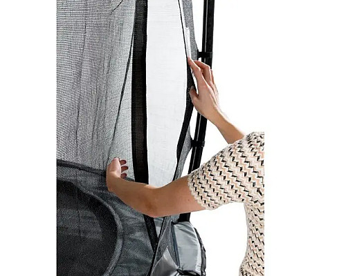 Батут EXIT Elegant Premium прямокутний 244 х 427 см - чорно-зелений