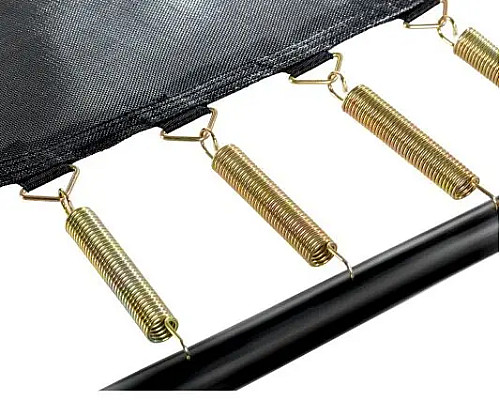 Батут EXIT Elegant Premium прямокутний 244 х 427 см - чорно-зелений