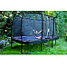 Батут EXIT Elegant Premium прямокутний 244 х 427 см - чорно-зелений