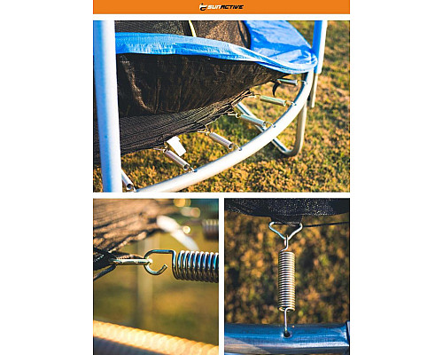 Батут SunActive TR 10FT-2 з внутрішньою сіткою 10 футів 312 см блакитний