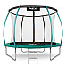 Батут Neo-Sport з внутрішньою сіткою 10 футів 312 см зелений