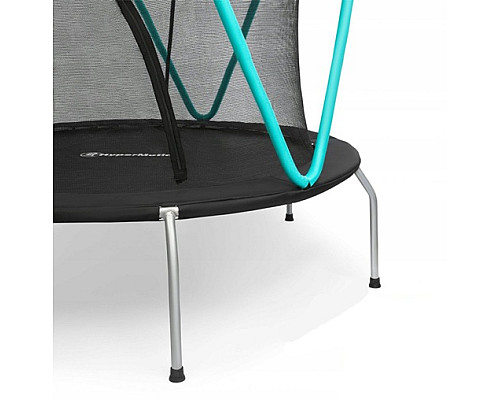 Батут Jumi Hyper Motion HYP 66 IN GR з внутрішньою сіткою 5,5 футів 167 см бірюзовий