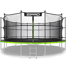Батут Zipro Jump Pro з внутрішньою сіткою 16 футів 496 см чорно-зелений