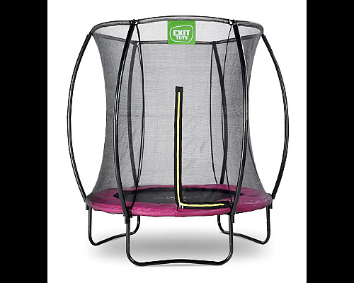 Батут EXIT Silhouette з зовнішньою сіткою 183 см рожевий