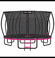 Батут THUNDER INSIDE ULTRA з внутрішньою сіткою 16 футів 488 см чорно-рожевий