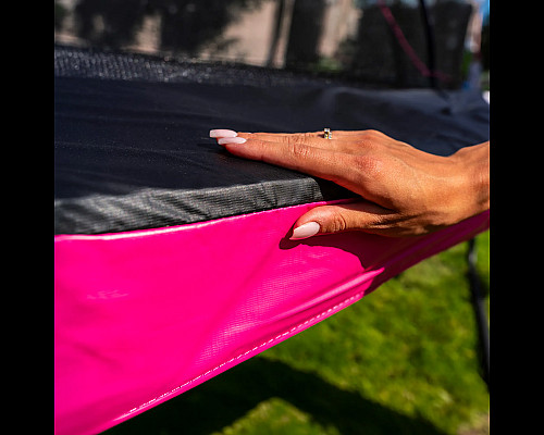 Батут THUNDER INSIDE ULTRA з внутрішньою сіткою 16 футів 488 см чорно-рожевий