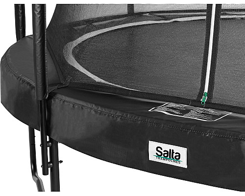 Батут Salta Premium Black Edition з внутрішньою сіткою 8 футів 251 см чорний