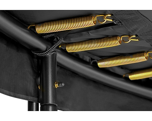 Батут Salta Premium Black Edition з внутрішньою сіткою 8 футів 251 см чорний