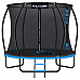 Батут THUNDER INSIDE ULTRA з внутрішньою сіткою 8 футів 244 см чорно-блакитний