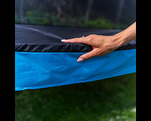 Батут THUNDER INSIDE ULTRA з внутрішньою сіткою 8 футів 244 см чорно-блакитний