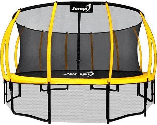 Батут Jumpi Maxy Comfort Plus з внутрішньою сіткою 14,5 футів 435 см жовтий