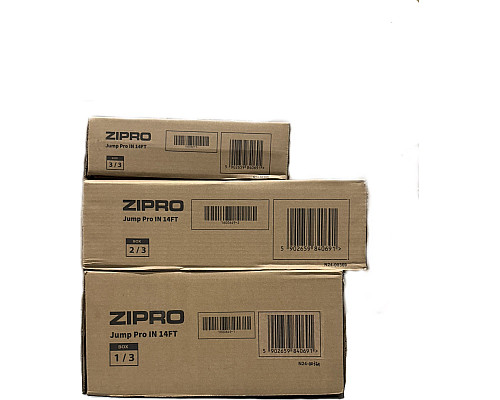 Батут Zipro Jump Pro з внутрішньою сіткою 14 футів 435 см чорно-зелений