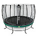 Батут з захисною сіткою EXIT Elegant 427 см, зелений