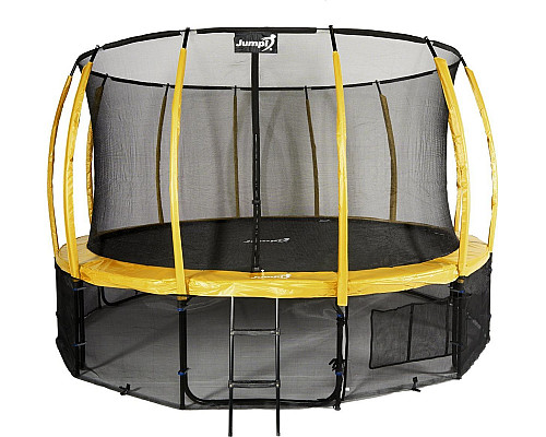 Батут Jumpi Maxy Comfort Plus з внутрішньою сіткою 16 футів 487 см жовтий