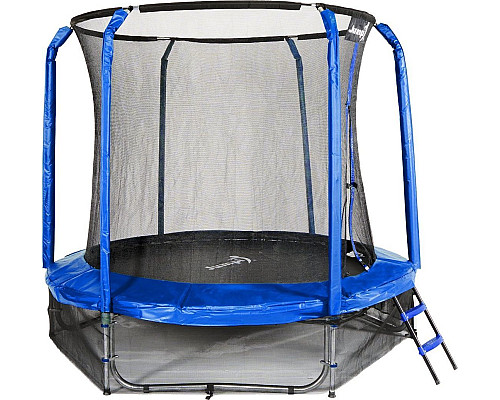 Батут Jumpi Maxy Comfort з внутрішньою сіткою 244 см синій