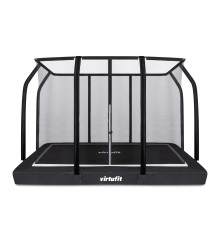 Батут VIRTUFIT з внутрішньою сіткою 244 x 366 см чорний