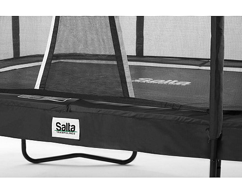 Батут Salta Premium Black Edition з внутрішньою сіткою 305 x 214 см чорний