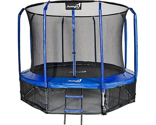Батут Jumpi Maxy Comfort з внутрішньою сіткою 312 см синій