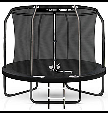 Батут THUNDER INSIDE ELITE з внутрішньою сіткою 10 футів 305 см чорний