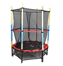 Батут HouseFit B 7105, 140 см чорно-червоний