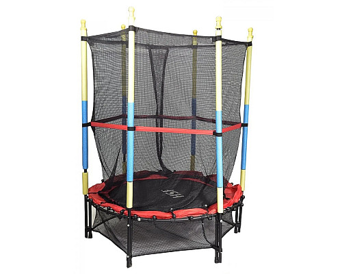 Батут HouseFit B 7105, 140 см чорно-червоний