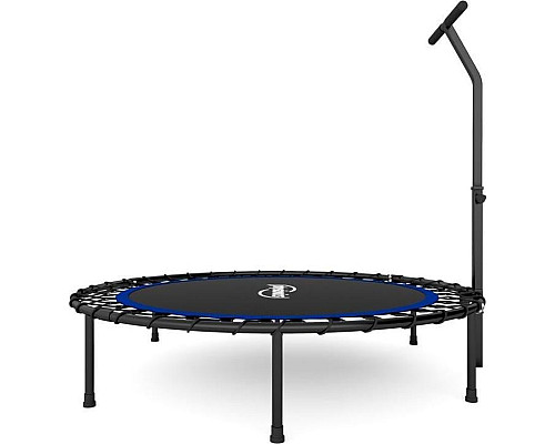 Батут для фітнесу Physionics JG868773 з поручнем 5 футів 101 см чорно-синій