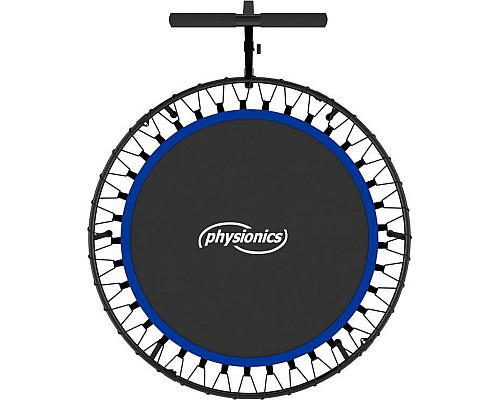 Батут для фітнесу Physionics JG868773 з поручнем 5 футів 101 см чорно-синій