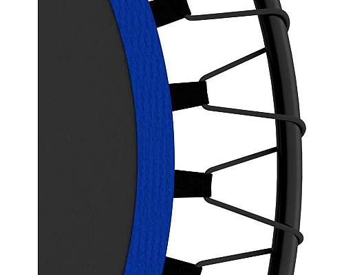 Батут для фітнесу Physionics JG868773 з поручнем 5 футів 101 см чорно-синій