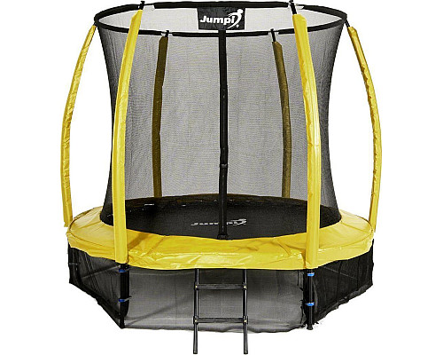 Батут Jumpi Maxy Comfort Plus з внутрішньою сіткою 8,5 футів 252 см жовтий
