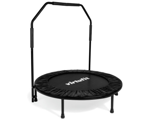 Батут для фітнесу VIRTUFIT з поручнем 100 см чорний