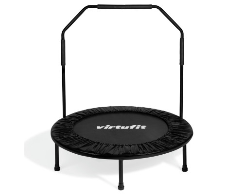 Батут для фітнесу VIRTUFIT з поручнем 100 см чорний