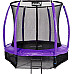 Батут Jumpi Maxy Comfort Plus з внутрішньою сіткою 8,5 футів 252 см фіолетовий